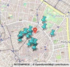 Mappa Via Borgospesso, 20121 Milano MI, Italia (0.3695)