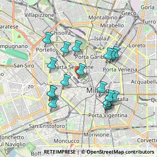 Mappa V.le Gadio, 20121 Milano MI, Italia (1.835)