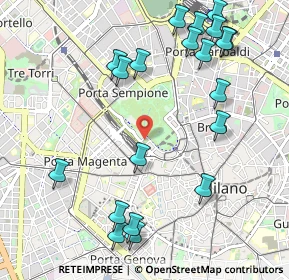 Mappa V.le Gadio, 20121 Milano MI, Italia (1.2395)
