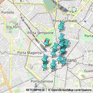 Mappa V.le Gadio, 20121 Milano MI, Italia (0.8035)