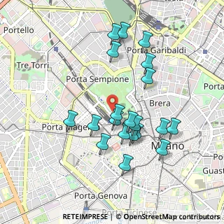 Mappa V.le Gadio, 20121 Milano MI, Italia (0.882)