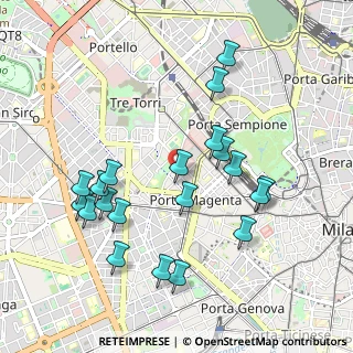 Mappa Via Mario Pagano, 20146 Milano MI, Italia (1.0045)