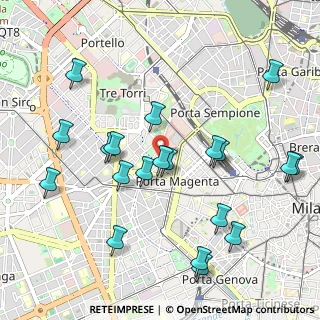 Mappa Via Mario Pagano, 20146 Milano MI, Italia (1.1105)