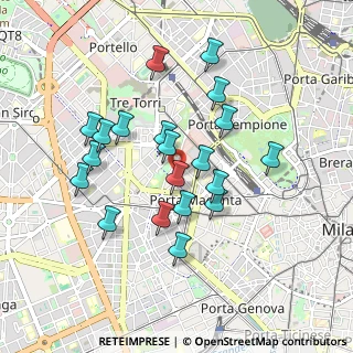 Mappa Via Mario Pagano, 20146 Milano MI, Italia (0.8195)