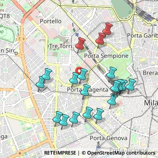 Mappa Via Mario Pagano, 20146 Milano MI, Italia (1.0305)