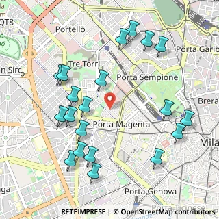 Mappa Via Mario Pagano, 20146 Milano MI, Italia (1.15)