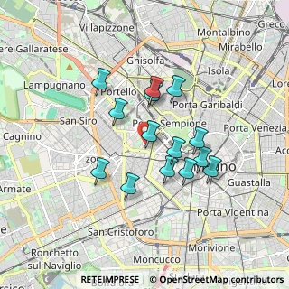Mappa Via Mario Pagano, 20146 Milano MI, Italia (1.43929)