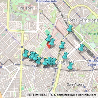 Mappa Via Mario Pagano, 20146 Milano MI, Italia (0.44)