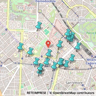 Mappa Via Mario Pagano, 20146 Milano MI, Italia (0.5105)