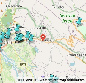 Mappa Strada Allaas, 10010 Bollengo TO (3.149)