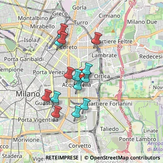 Mappa Via Pietro da Cortona, 20133 Milano MI, Italia (1.55571)