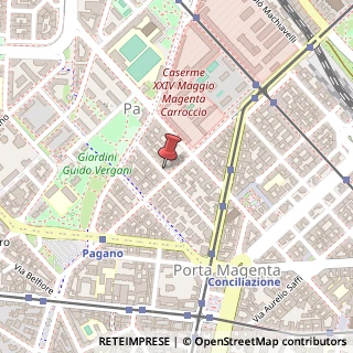 Mappa Via Bernardino Telesio, 12, 20145 Milano, Milano (Lombardia)
