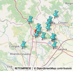 Mappa SORELLE RAMONDA, 10015 Ivrea TO, Italia (11.12)