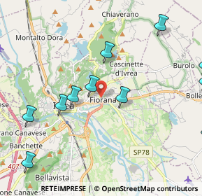 Mappa SORELLE RAMONDA, 10015 Ivrea TO, Italia (2.56545)