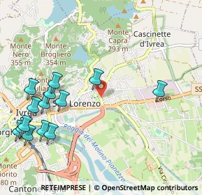Mappa SORELLE RAMONDA, 10015 Ivrea TO, Italia (1.31733)