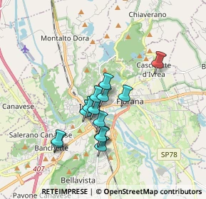 Mappa Viale Monte Stella, 10015 Ivrea TO, Italia (1.39571)