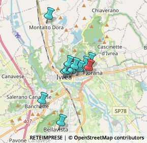 Mappa Viale Monte Stella, 10015 Ivrea TO, Italia (1.09667)