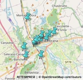 Mappa Viale Monte Stella, 10015 Ivrea TO, Italia (1.15333)