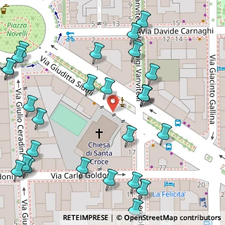 Mappa Via Giuditta Sidoli, 20129 Milano MI, Italia (0.07778)