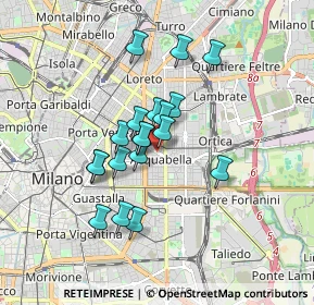 Mappa Via Giuditta Sidoli, 20129 Milano MI, Italia (1.34105)