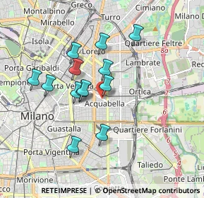 Mappa Via Giuditta Sidoli, 20129 Milano MI, Italia (1.52154)