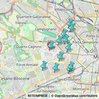 Mappa Via Privata Linda Malnati, 20148 Milano MI, Italia (1.71833)