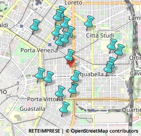 Mappa Via del Ruzzante, 20129 Milano MI, Italia (0.9535)