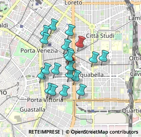 Mappa Via del Ruzzante, 20129 Milano MI, Italia (0.687)