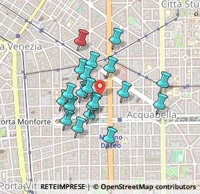 Mappa Via del Ruzzante, 20129 Milano MI, Italia (0.343)