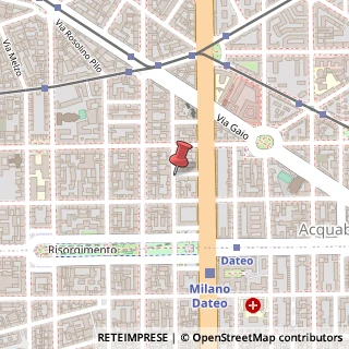 Mappa Via del Ruzzante, 2, 20129 Milano, Milano (Lombardia)