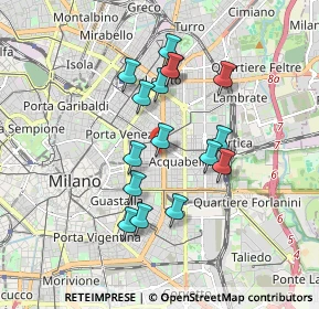 Mappa Via del Ruzzante, 20129 Milano MI, Italia (1.51813)