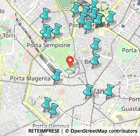 Mappa Piazza Castello, 20121 Milano MI, Italia (1.18)