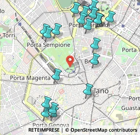 Mappa Piazza Castello, 20121 Milano MI, Italia (1.2045)