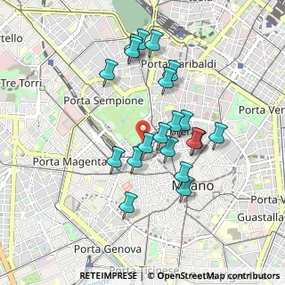 Mappa Piazza Castello, 20121 Milano MI, Italia (0.8305)