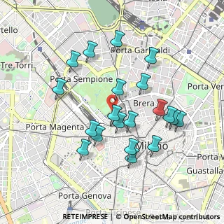 Mappa Piazza Castello, 20121 Milano MI, Italia (0.8875)