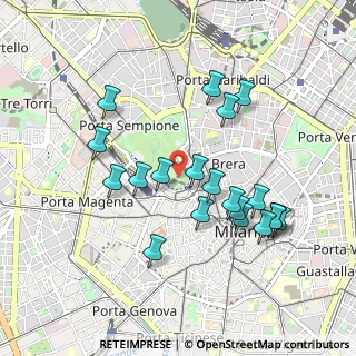 Mappa Piazza Castello, 20121 Milano MI, Italia (0.91)