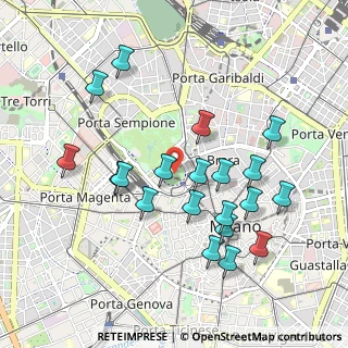 Mappa Piazza Castello, 20121 Milano MI, Italia (0.9685)