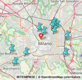 Mappa Piazza Castello, 20121 Milano MI, Italia (3.89182)