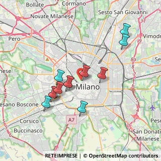 Mappa Piazza Castello, 20121 Milano MI, Italia (3.37)