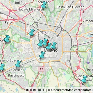 Mappa Piazza Castello, 20121 Milano MI, Italia (4.9225)