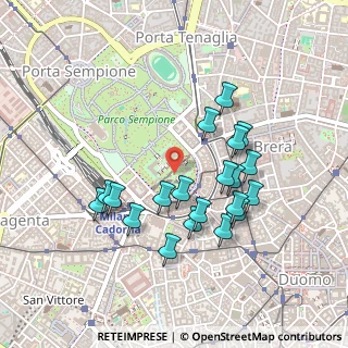 Mappa Piazza Castello, 20121 Milano MI, Italia (0.4275)