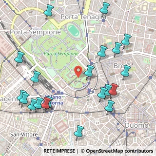 Mappa Piazza Castello, 20121 Milano MI, Italia (0.667)