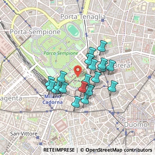 Mappa Piazza Castello, 20121 Milano MI, Italia (0.348)