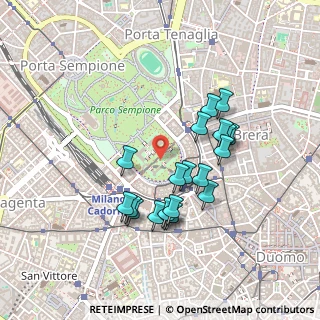 Mappa Piazza Castello, 20121 Milano MI, Italia (0.408)