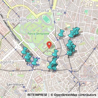 Mappa Piazza Castello, 20121 Milano MI, Italia (0.4885)