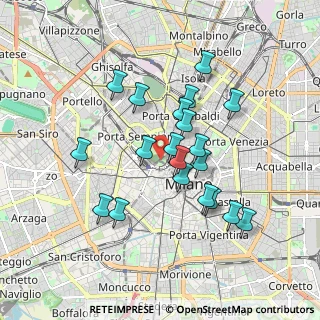 Mappa Piazza Castello, 20121 Milano MI, Italia (1.5865)