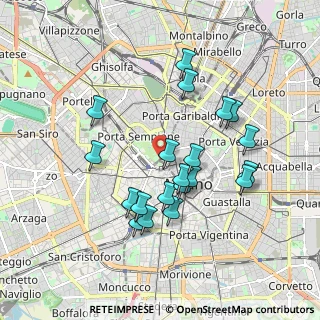 Mappa Piazza Castello, 20121 Milano MI, Italia (1.7185)