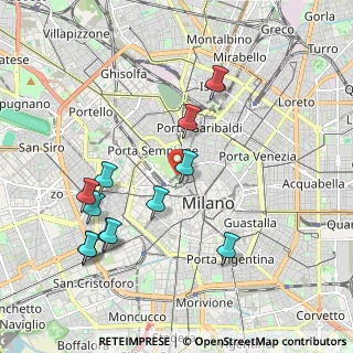 Mappa Piazza Castello, 20121 Milano MI, Italia (2.0975)