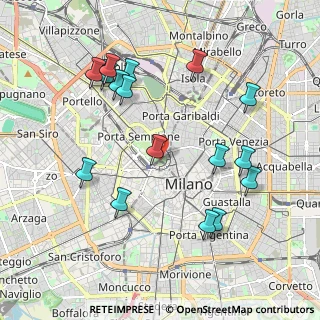 Mappa Piazza Castello, 20121 Milano MI, Italia (2.12188)