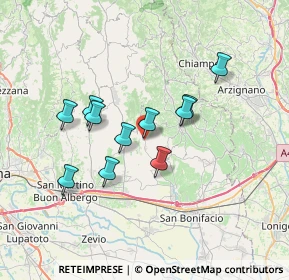 Mappa 37030 Cazzano di Tramigna VR, Italia (5.82455)